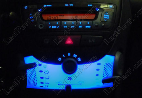 LED Ventilação Autorrádio Peugeot 107