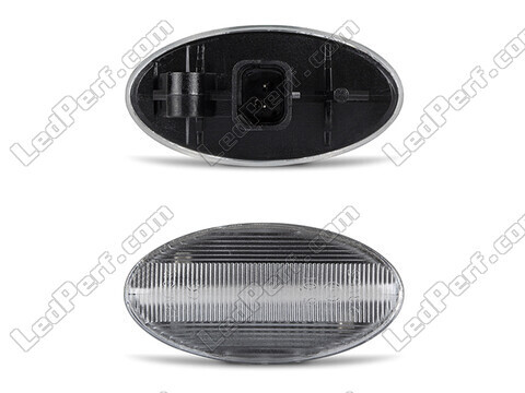 Conectores dos piscas laterais sequenciais LED para Peugeot 206 - versão transparente
