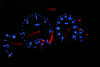 LED azul e vermelho Mostrador Peugeot 206 (>10/2002) Multiplex
