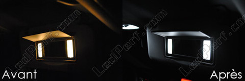 LED espelhos de cortesia Pala de sol Peugeot 207