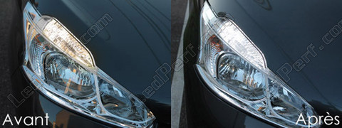 LED Luzes de circulação diurna - Luzes diurnas Peugeot 208