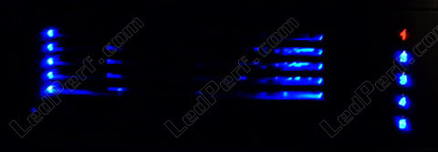 LED Carregador CD Blaupunkt Peugeot 307 azul