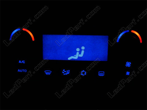 LED Climatização bi-zona azul Peugeot 307 T6 fase 2 LED