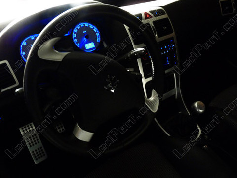 LED Painel de instrumentos azul Peugeot 307 T6 fase 2