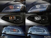LED Piscas dianteiros Renault Express Van antes e depois