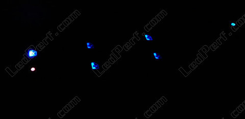 LED Botões de elevação de vidros azul Renault Modus