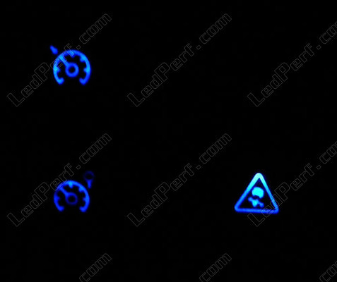 LED Botões esp e regulador azul Renault Modus
