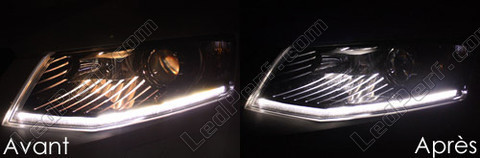 LED Luzes de presença (mínimos) branco xénon Skoda Octavia 3