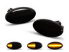 Piscas laterais dinâmicos LED para Subaru Forester II - Versão preta fumada