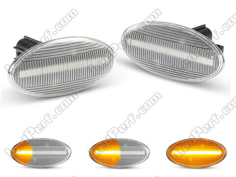 Piscas laterais sequenciais LED para Subaru Forester III - Versão transparente