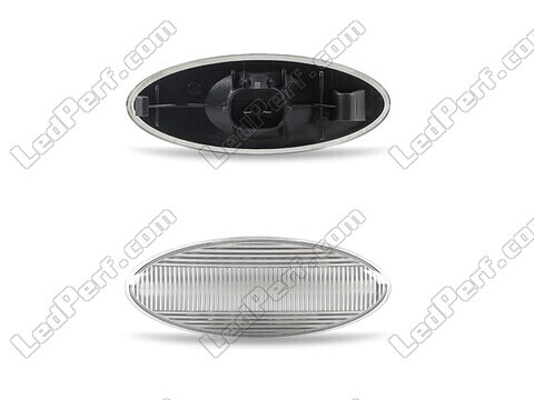 Conectores dos piscas laterais sequenciais LED para Toyota Auris MK1 - versão transparente