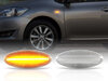 Piscas laterais dinâmicos LED para Toyota Aygo