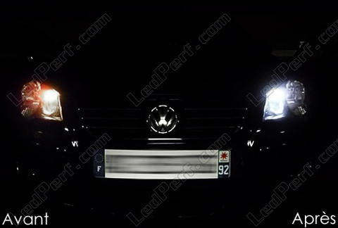 LED Luzes de presença (mínimos) branco xénon Volkswagen Polo 4 (9N3)