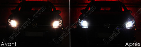LED Luzes de presença (mínimos) branco xénon Volkswagen Touran V3