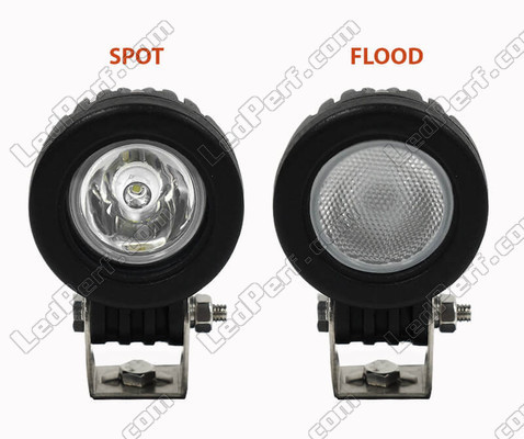Feixe luminoso Spot vs Flood Buell CR 1125