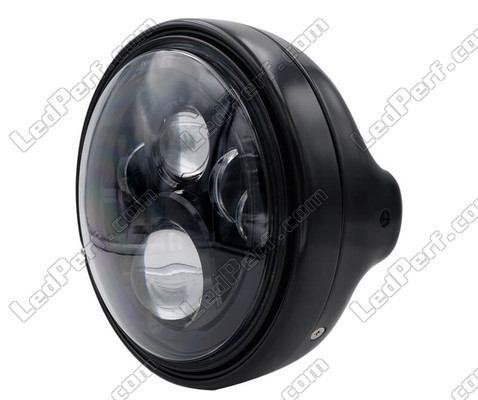 Exemplo de Farol e ótica LED pretos para Ducati Scrambler Icon