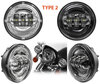 Ópticas LED para faróis auxiliares de Harley-Davidson Deluxe 1584 - 1690