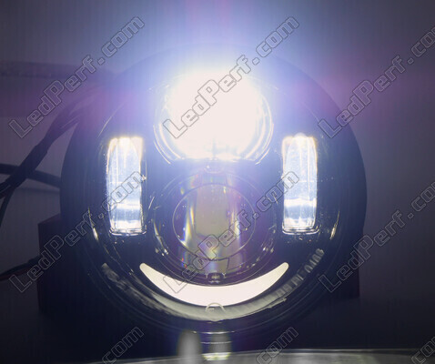 Faróis LED para Harley-Davidson Fat Bob 1584 - Ópticas de moto redondas homologadas