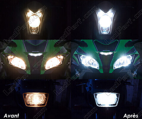 LED Luzes de cruzamento/médios e de estrada/máximos LED Indian Motorcycle Chief blackhawk / dark horse / bomber 1720 (2010 - 2013)