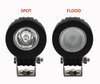 Feixe luminoso Spot vs Flood Moto-Guzzi V9 Roamer 850