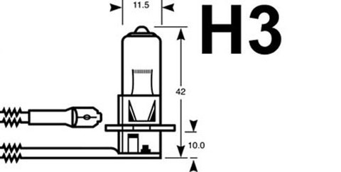 Lâmpada de gás xénon H3 MTEC Super White