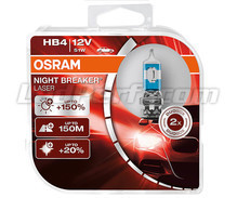 Pack de 2 Lâmpadas HB4 Osram Night Breaker Laser +150% - 9006NL-HCB