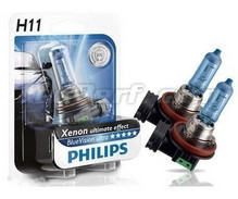 Pack de 2 lâmpadas H11 Philips BlueVision Ultra