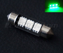 Lâmpada festoon 37mm a LEDs verdes -  (C5W)