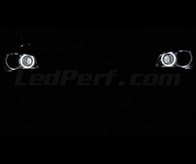 Pack Angel Eyes H8 de LEDs (branco puro 6000K) para BMW X1 (E84) - Standard