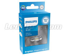Lâmpada LED festoon C3W 30mm Philips Ultinon Pro6000 Branco quente 4000K - 11860WU60X1 - 12V