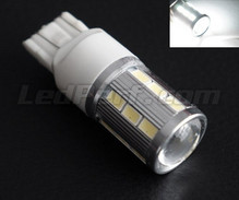 Lâmpada W21/5W Magnifier a 21 LEDs SG Alta potência + Lupa brancos Casquilho T20