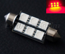 Lâmpada festoon 39mm a LEDs vermelhos - Full Intensity