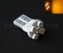 Lâmpada T10 Efficacity de 5 LEDs TL Laranjas (w5w)