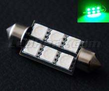 Lâmpada festoon 39mm a LEDs verdes - Full Intensity
