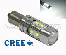 Lâmpada H21W a 10 LEDs CREE Alta potência Brancos - Canbus - Casquilho BAY9S