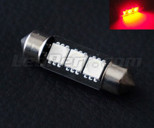 Lâmpada festoon 37mm a LEDs vermelhos -  (C5W)