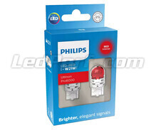 2x lâmpadas LED Philips W21W Ultinon PRO6000 - Vermelho - 11065RU60X2 - 7440