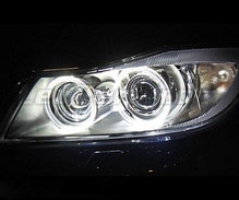 Pack angel eyes a LEDs para BMW Série 3 (E90 - E91) Fase 1 - com xénon de fábrica - Standard