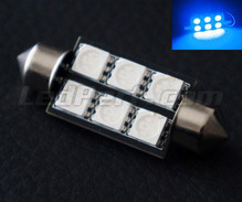Lâmpada festoon 39mm a LEDs azuis - Full Intensity