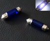 Pack de 2 lâmpadas tubulares/festoon halogéneo - Branco Xénon - 37mm (10W)
