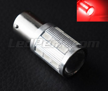 Lâmpada P21/5W Magnifier a 21 LEDs SG Alta potência + Lupa Vermelhos  - Casquilho BAY15D