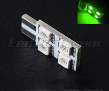 LED T10 Rotation a 4 leds HP - Iluminação lateral - Verde - W5W