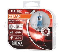 Pack de 2 Lâmpadas H4 Osram Night Breaker Laser +150% - 64193NL-HCB