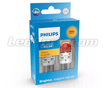 2x lâmpadas LED Philips PY21/5W Ultinon PRO6000 - Laranja - BAY15D - 11499AU60X2