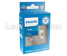 2x lâmpadas LED Philips W5W Ultinon PRO6000 - T10 - 12V - Branco 4000K - 11961WU60X2