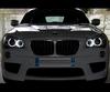 Pack Angel Eyes H8 de LEDs (branco puro 6000K) para BMW X1 (E84) - MTEC V3.0