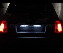 Pack de iluminação de chapa de matrícula (branco xénon) para Fiat 500