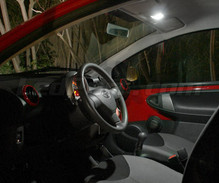 Pack interior luxo full LEDs (branco puro) para Peugeot 107