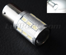 Lâmpada P21/5W Magnifier a 21 LEDs SG Alta potência+ Lupa brancos Casquilho BAY15D