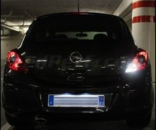 Pack LEDs (branco 6000K) luzes de marcha atrás para Opel Corsa D